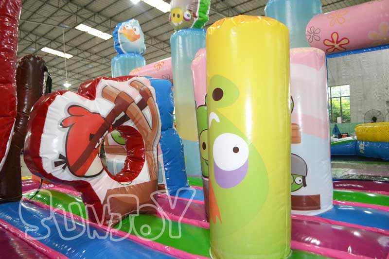 angry birds inflatable amusement park pop-ups