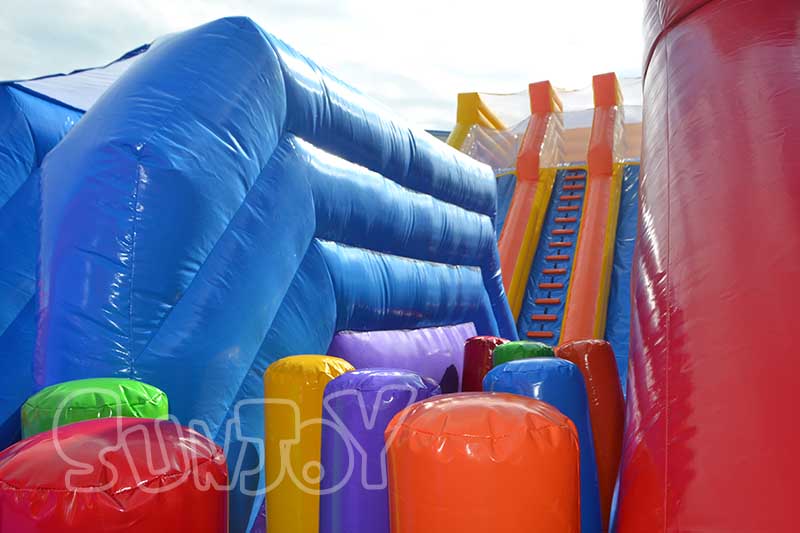 20m inflatable fun city middle slide