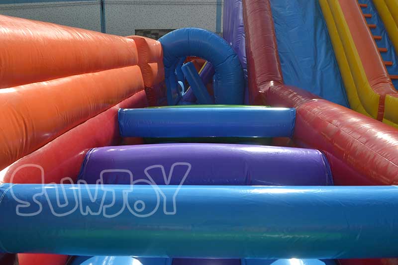 20m inflatable fun city obstacles