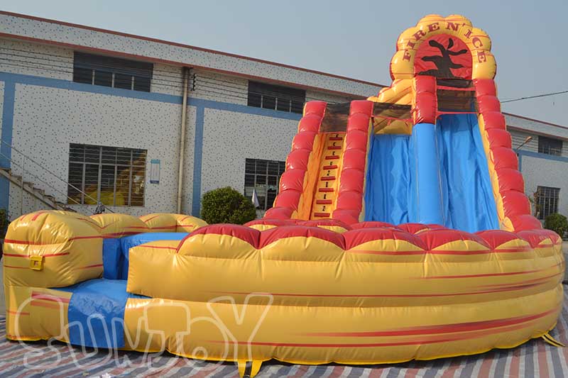 how to clean and dry inflatable water slide