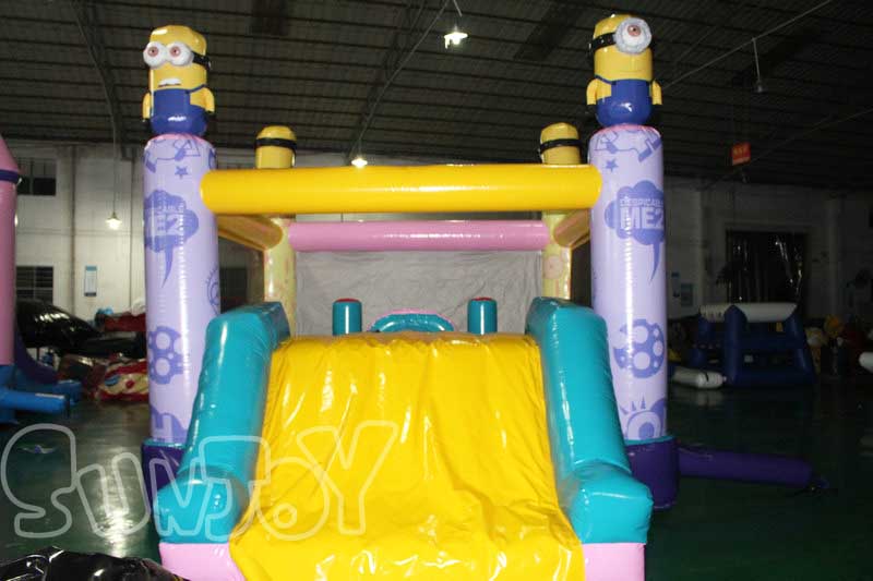 minion bounce house inflatable slide