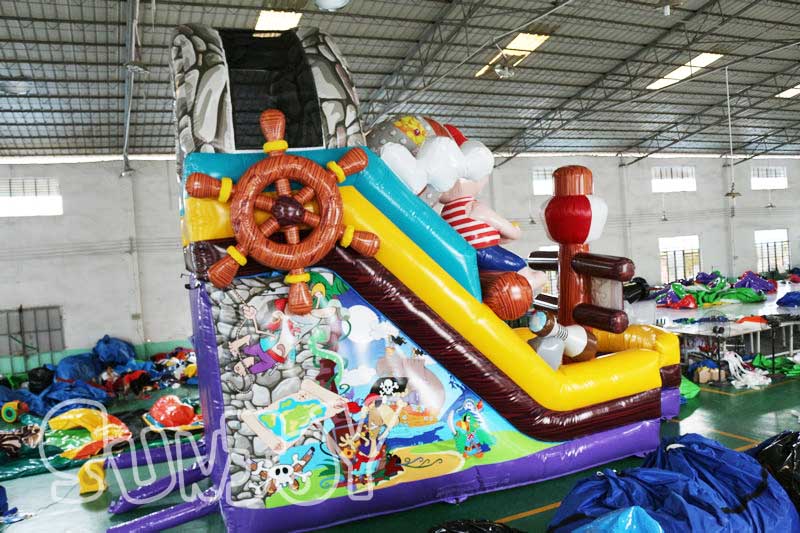 the pirate ship inflatable slide for sale