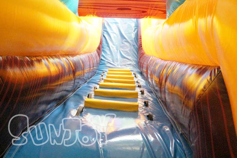 pirate ship inflatable slide climb stair