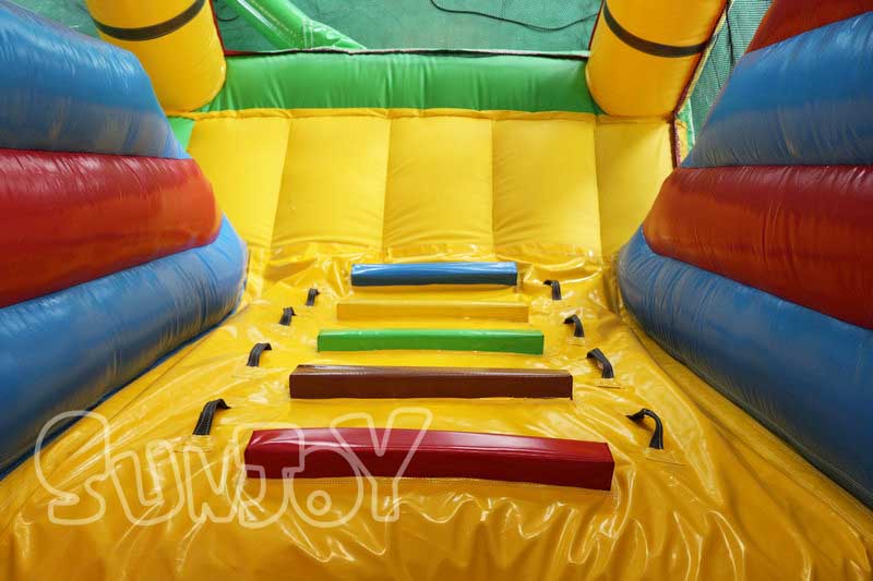 pirate ship bouncy castle climb stair