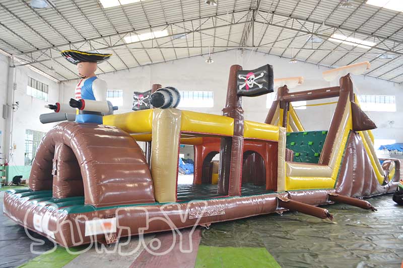 giant pirate ship obstacle course