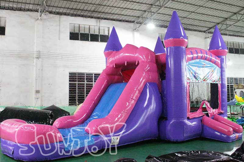 inflatable princess water slide bouncy castle