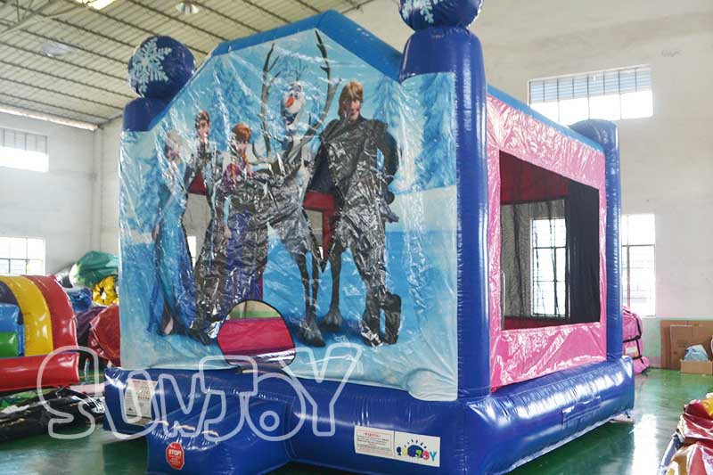 commercial inflatable frozen bouncer