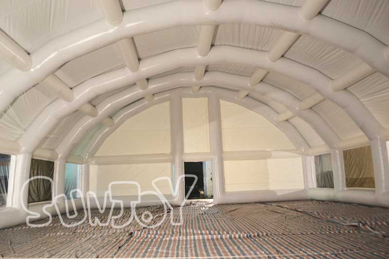 22m inflatable party tent inside structure