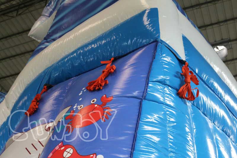 Nemo inflatable slide anchoring system