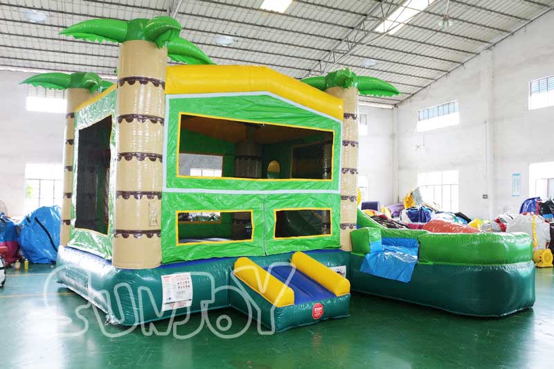 palm tree 5 in 1 inflatable bounce house