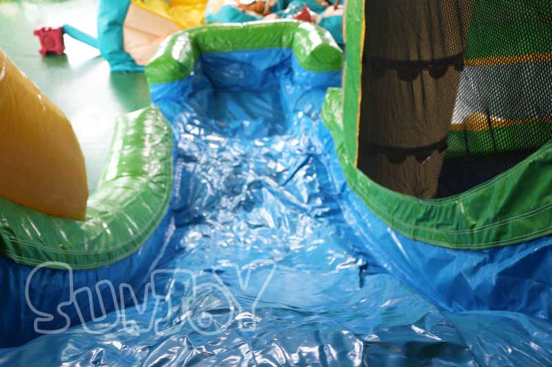 palm tree combo water slide