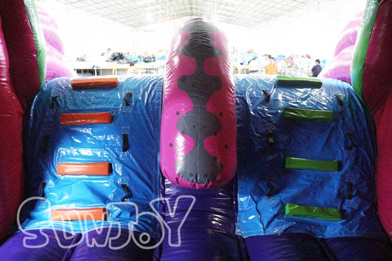 the octopus bouncy house slide climb stair