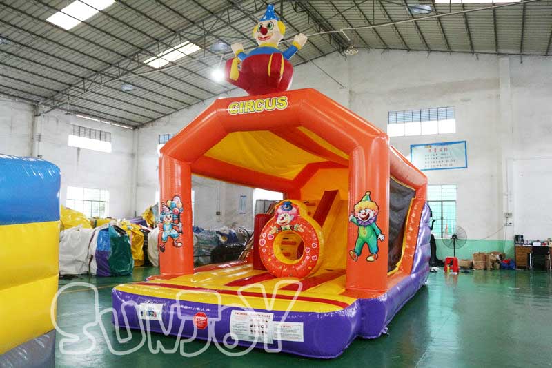 circus clown moon bounce combo for sale