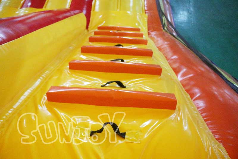 circus clown moon bounce climb stair