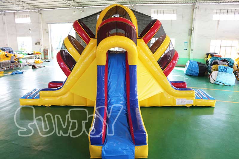 2-lane X-shaped inflatable slide for sale
