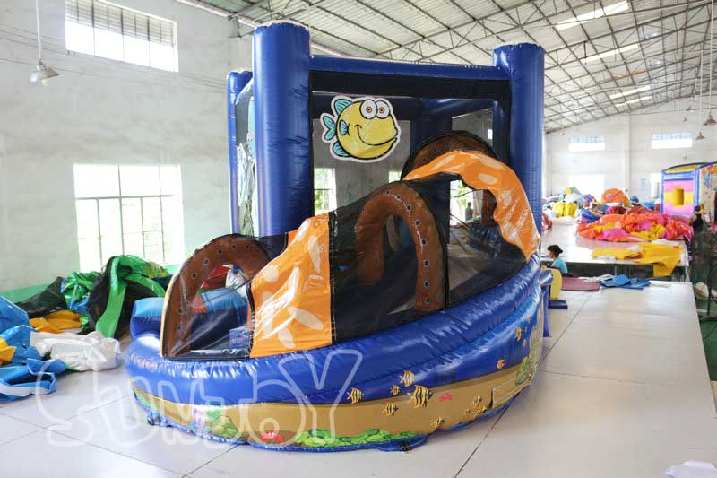 marine inflatable jump house for kids