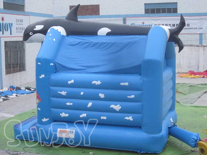 giant whale inflatable bounce house for kids