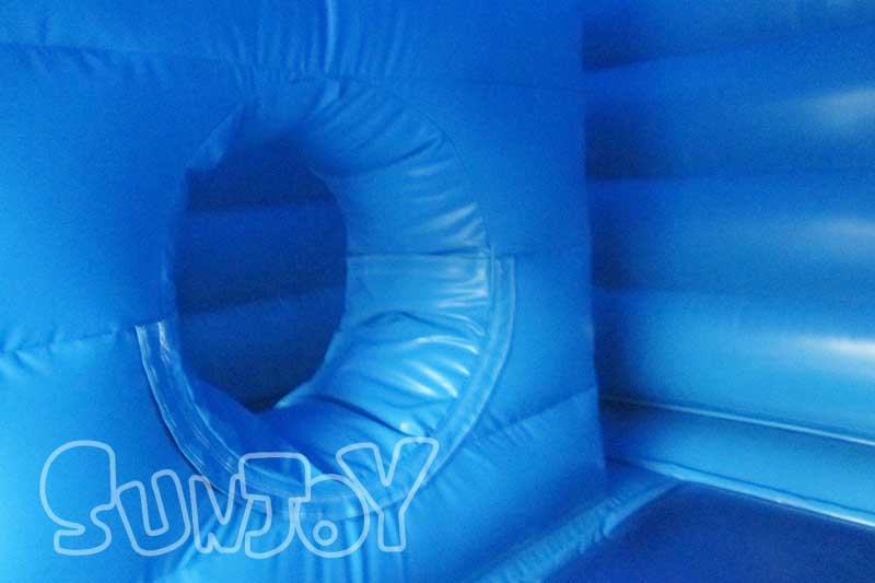 inflatable obstacle wall with hole