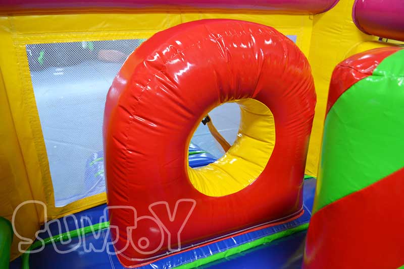 inflatable obstacles included