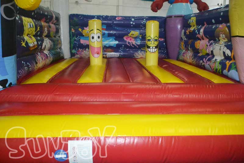 spongebob bounce house jumping area