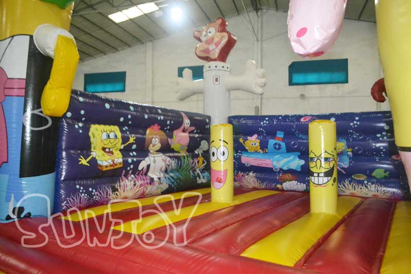 spongebob bounce house left side