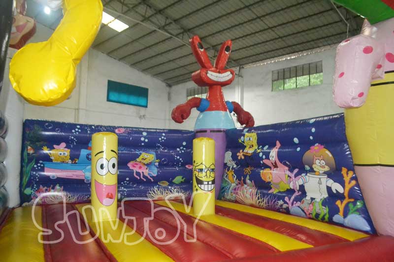 spongebob bounce house right side