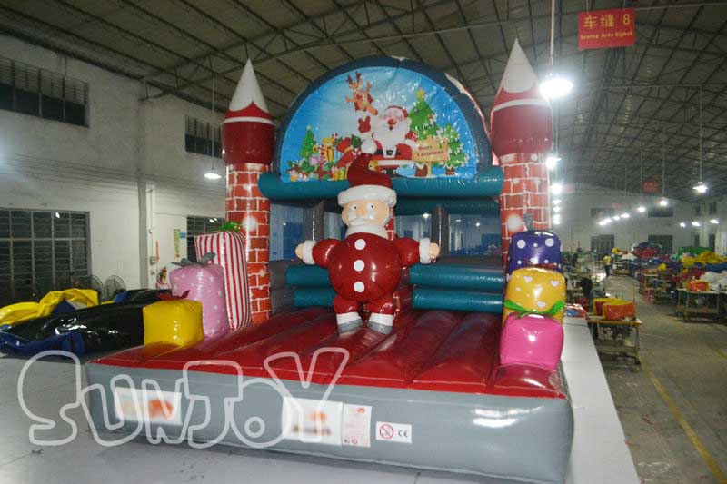 The Christmas bouncy castle for kids