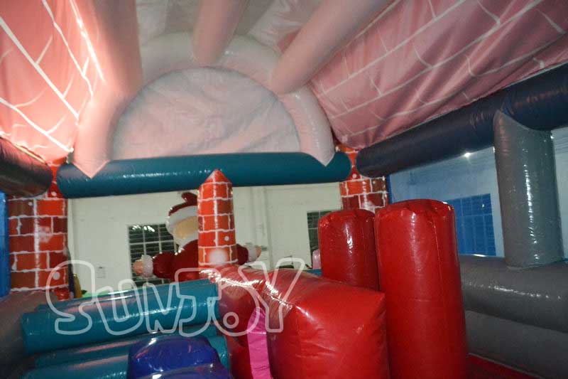 Christmas bouncy castle top structure