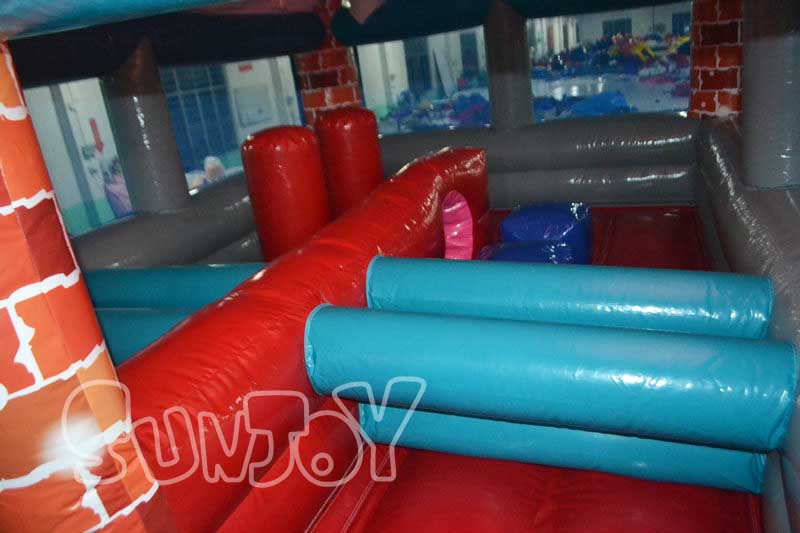 Christmas bouncy castle jumping area
