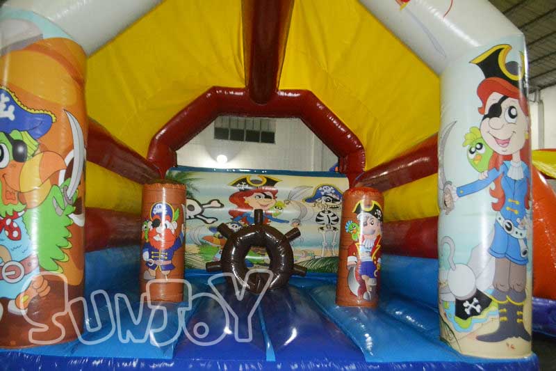 pirate bouncy house jumping area