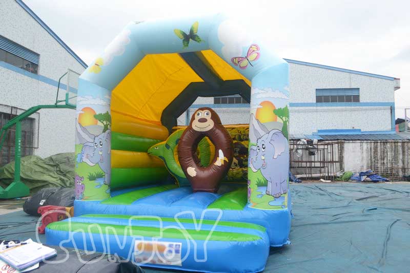 jungle inflatable moonwalk for sale