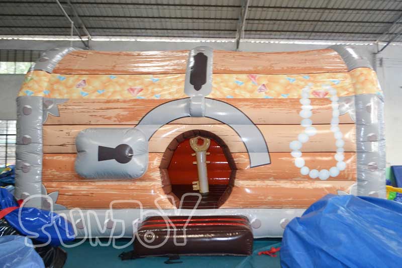 the inflatable pirate treasure chest bouncer