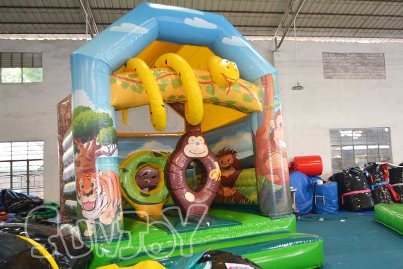 animal theme inflatable jump house