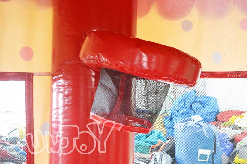 birthday cake jumping castle basketball hoop