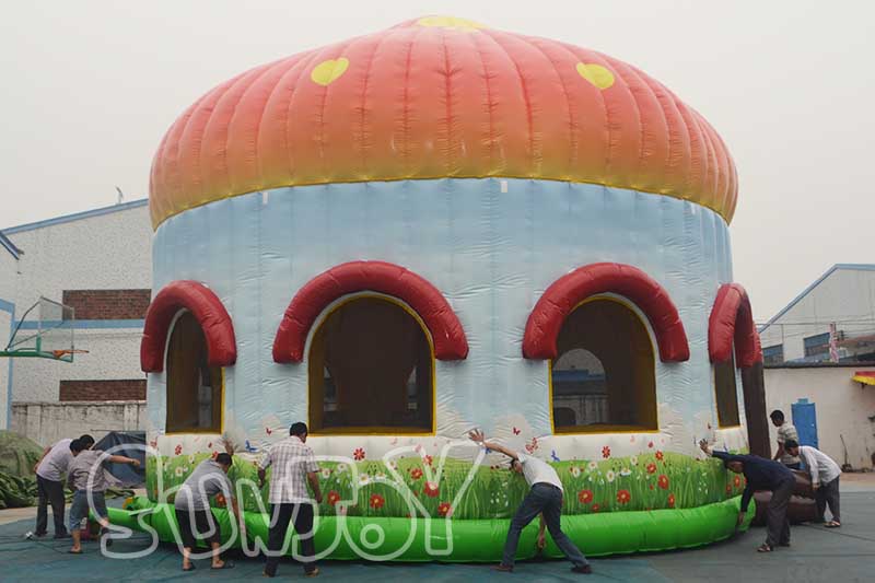 giant inflatable mushroom bounce house for sale