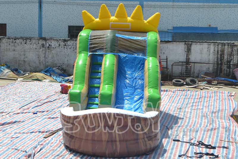 coconut tree theme inflatable water slide for sale