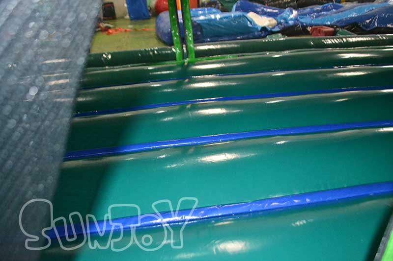 bounce house water slide jumping area