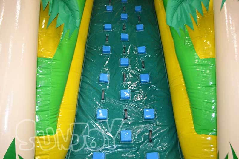 bounce house water slide climbing wall