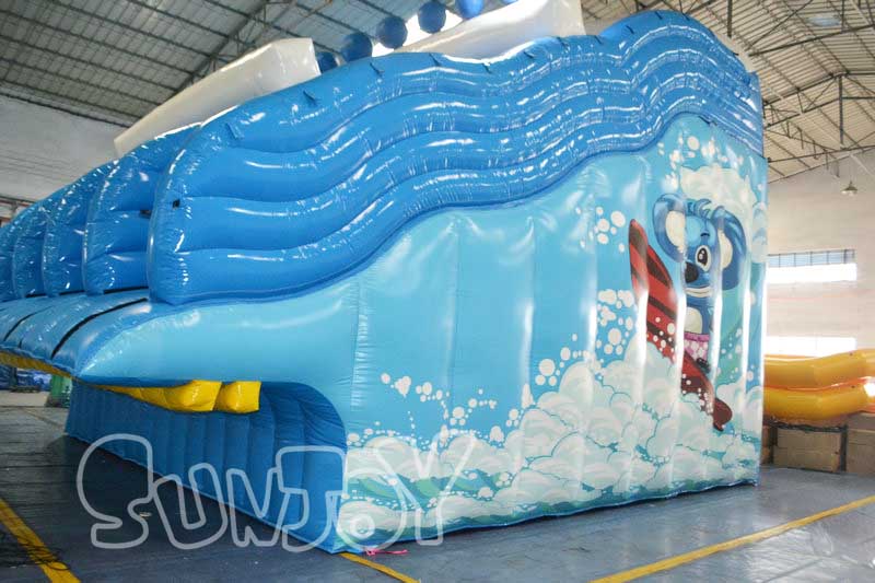 5 lanes inflatable water slide for sale