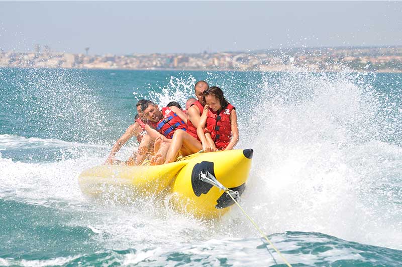 banana boat water game