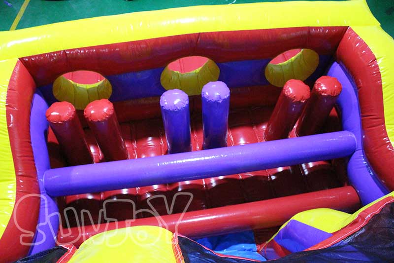 inflatable obstacles area