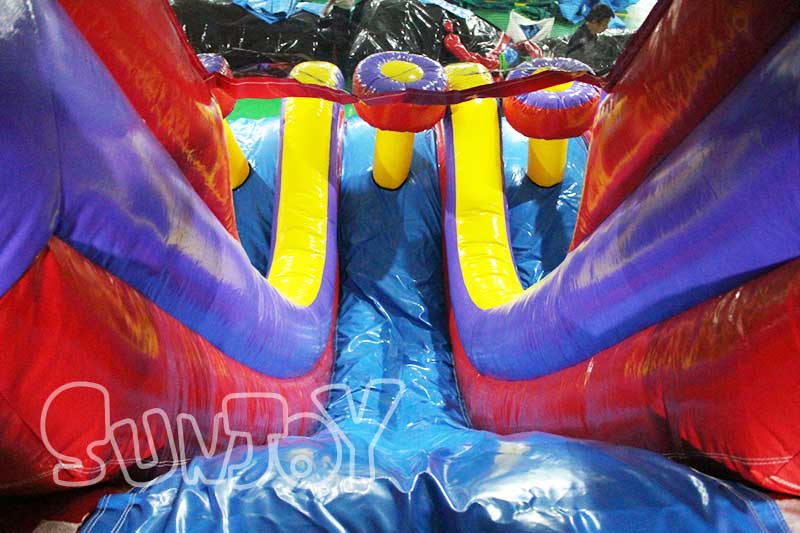 inflatable slide lane