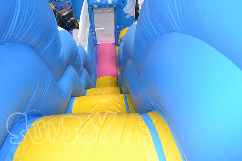 fun inflatable slide lane