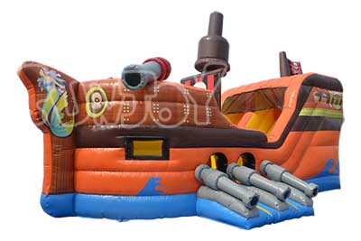 pirate ship bounce house combo