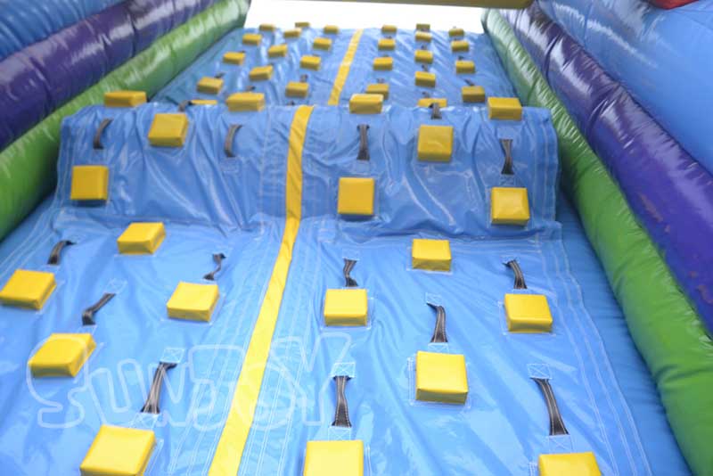 22ft vertical rush inflatable slide climbing wall