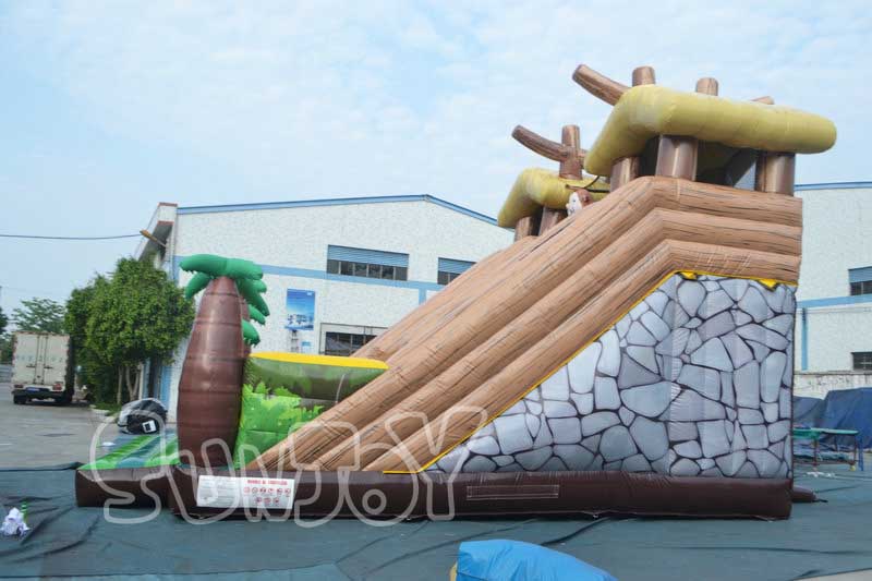 side view inflatable monkey slide