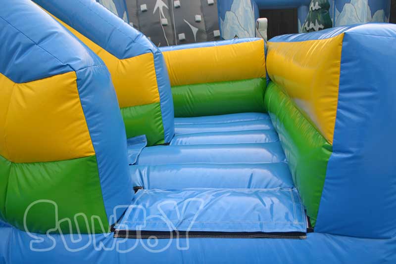 curve inflatable slide entrance