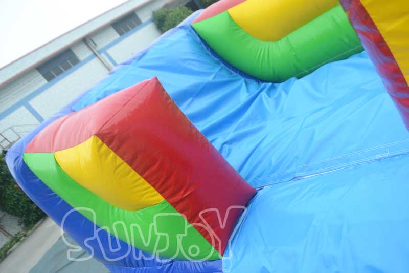 double lane inflatable slide bumper wall