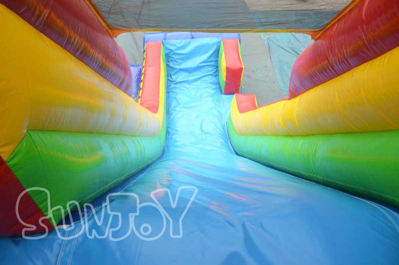 tall inflatable slide lane