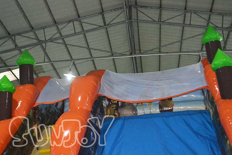 Madagascar inflatable slide safety netting